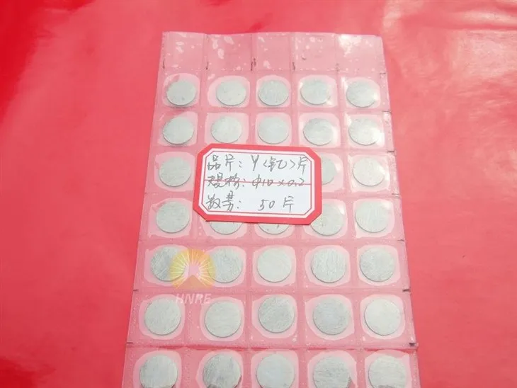 Yttrium sheet(001)